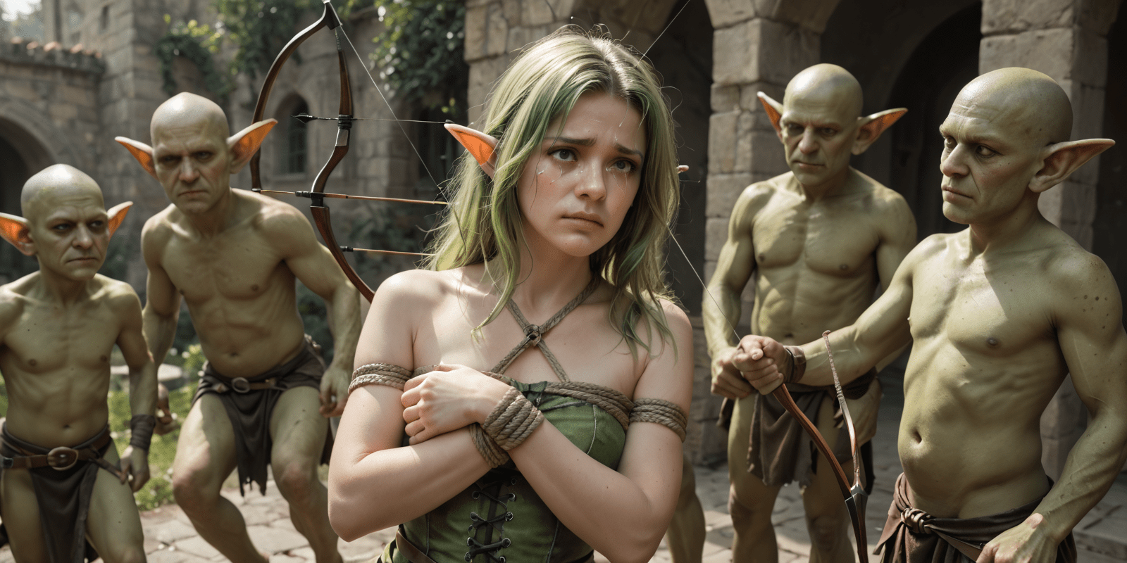 Snared in Shadows: The Elf Archer’s Peril in the Goblin Den