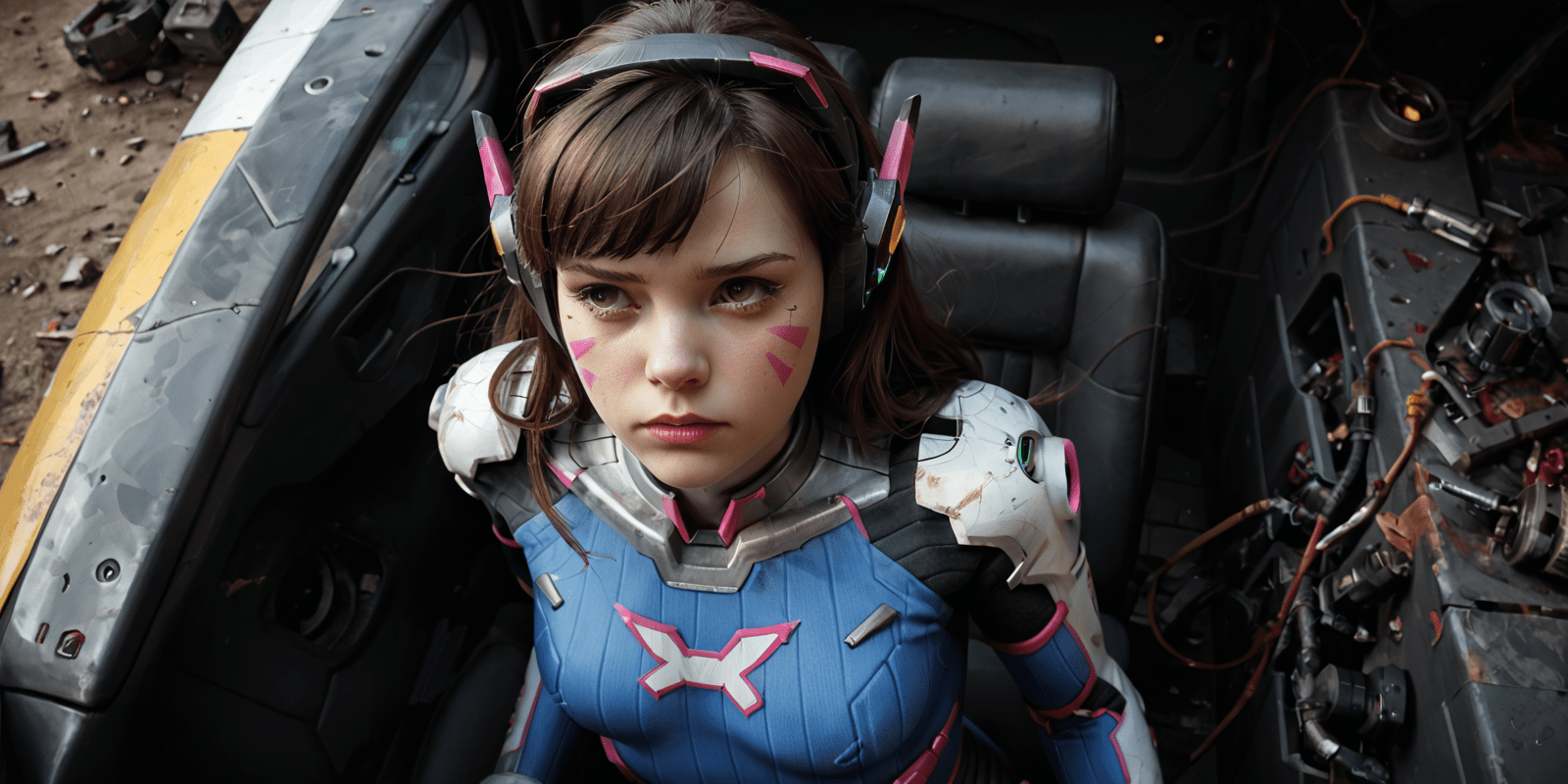 D.Va Reimagined: A Cyberpunk Warrior’s Descent into the Underground